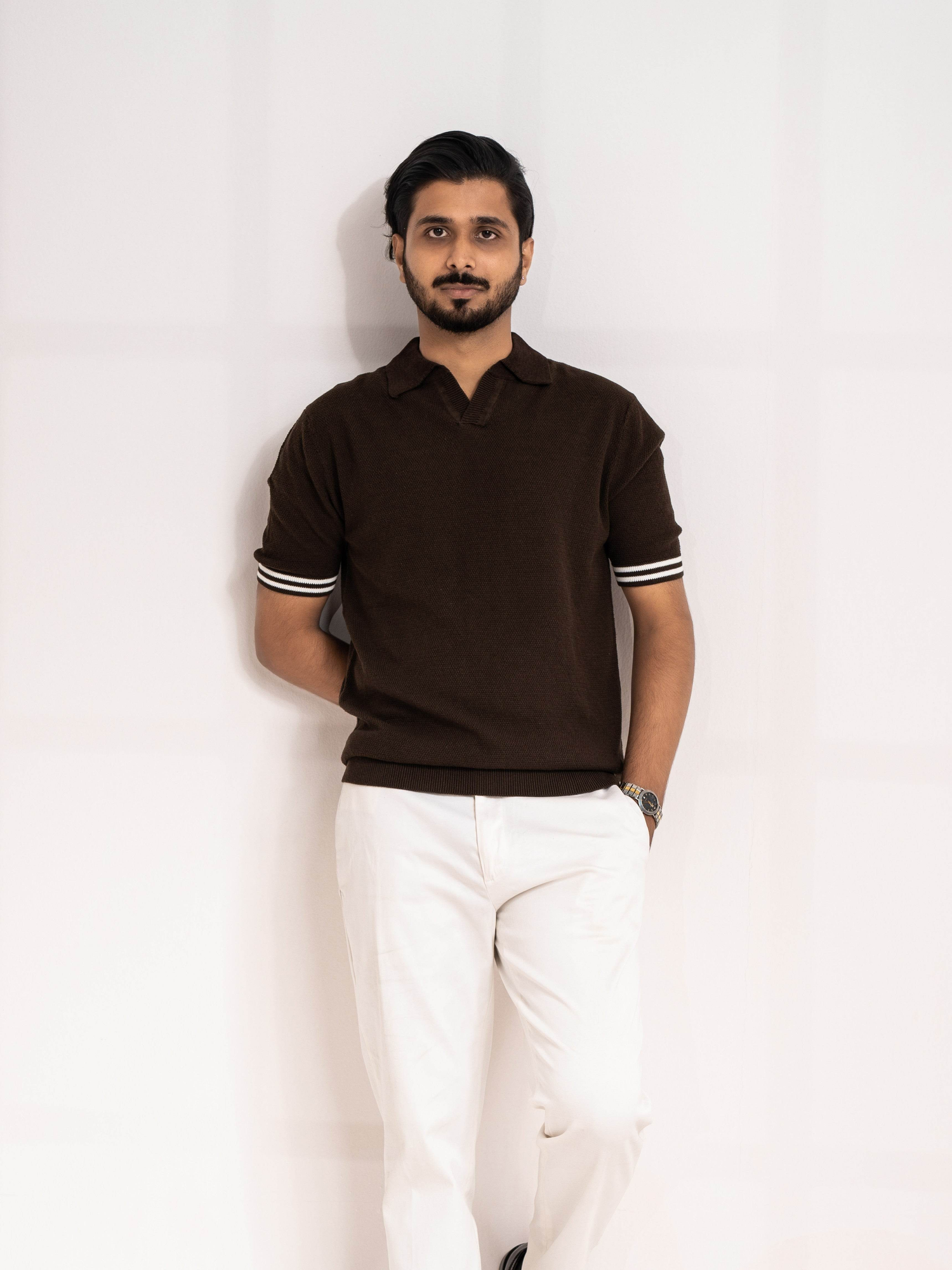 KNIT POLO - Telaa