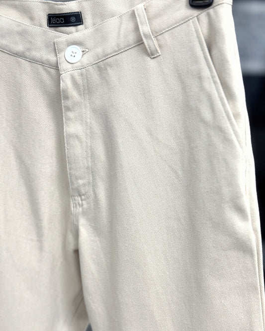 Straight Cut Chinos| Offwhite