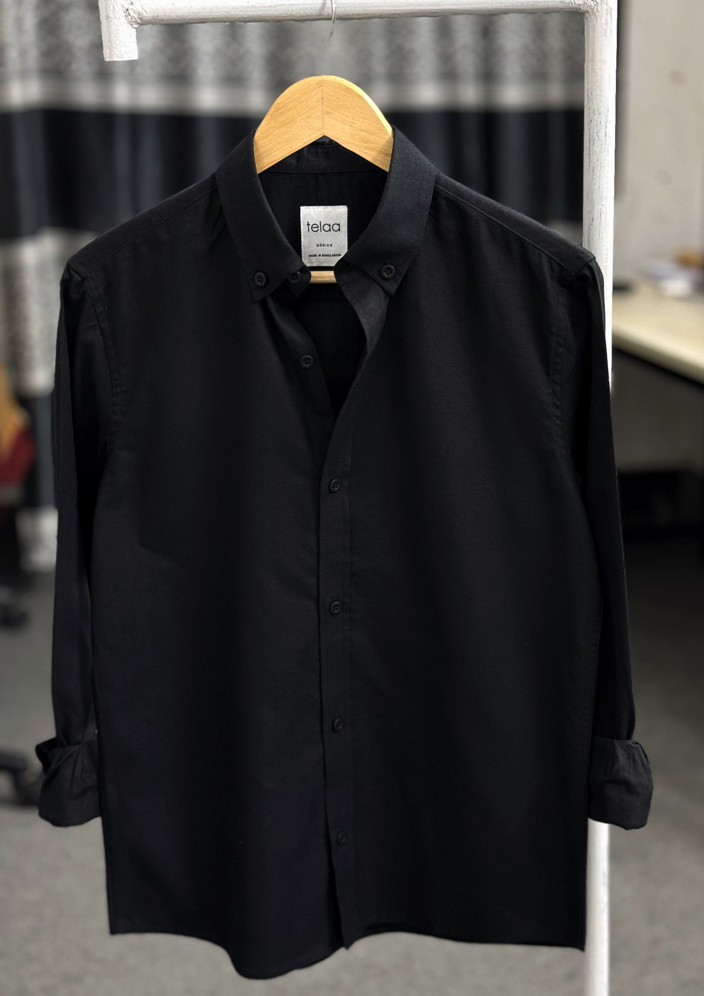Full Sleeve Oxford Shirt | Black