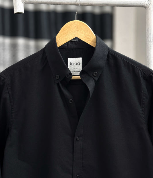 Full Sleeve Oxford Shirt | Black