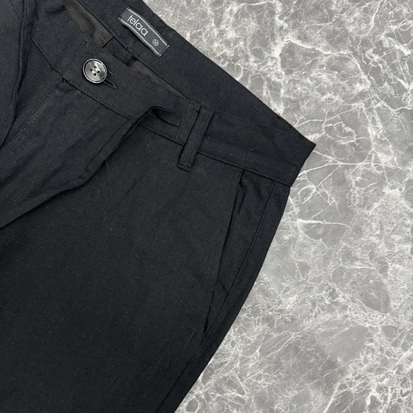 Soft Structure Pants | Noir