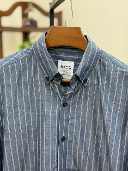 Full Sleeve Shirt | Slate Stripe