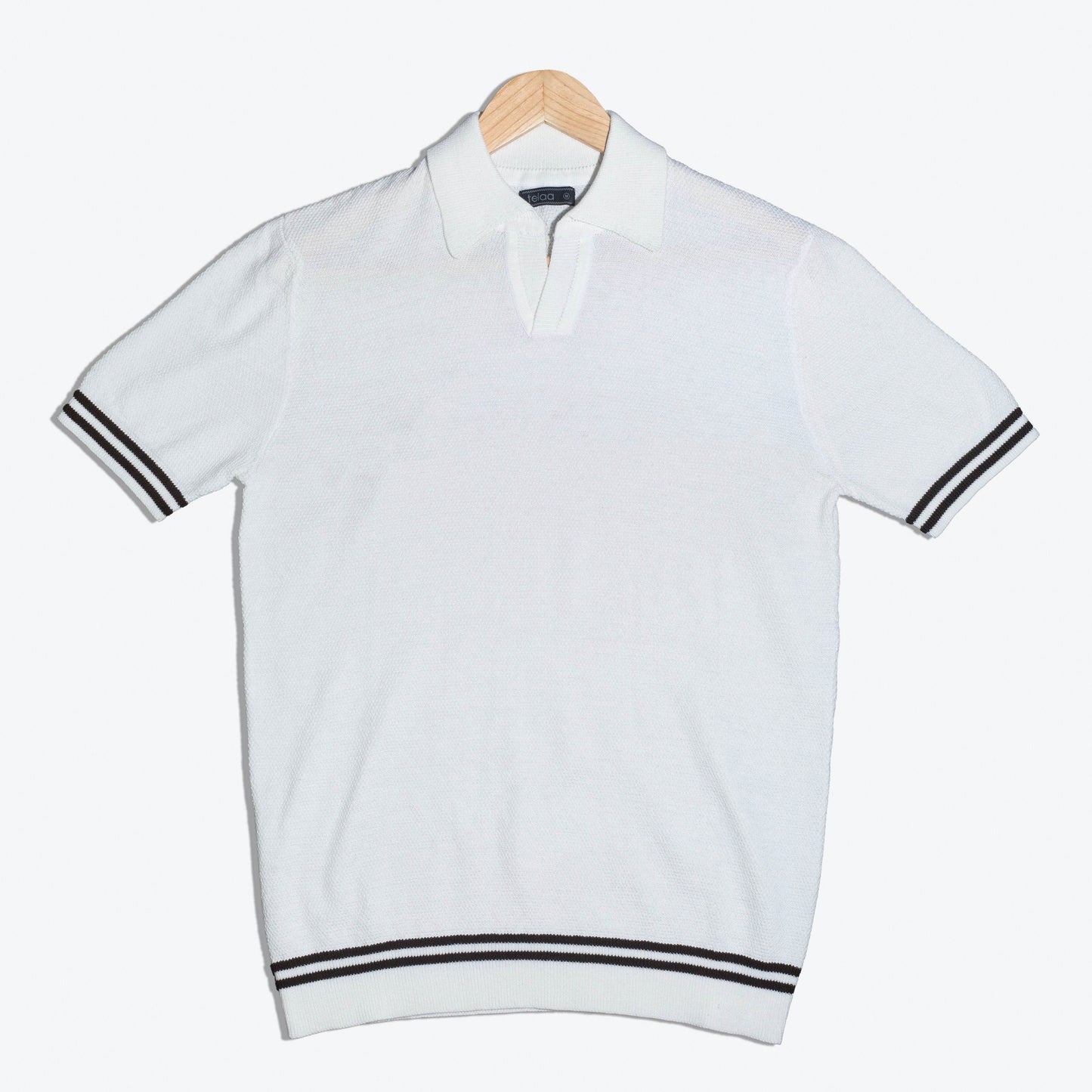 Knit Polo Ivory - Telaa
