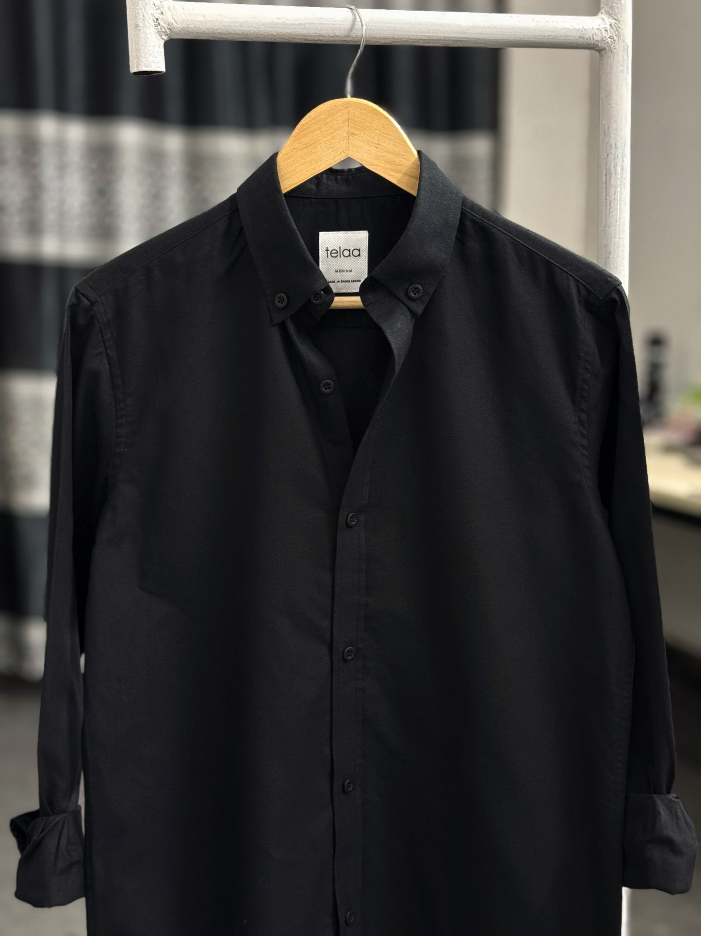 Full Sleeve Oxford Shirt | Black