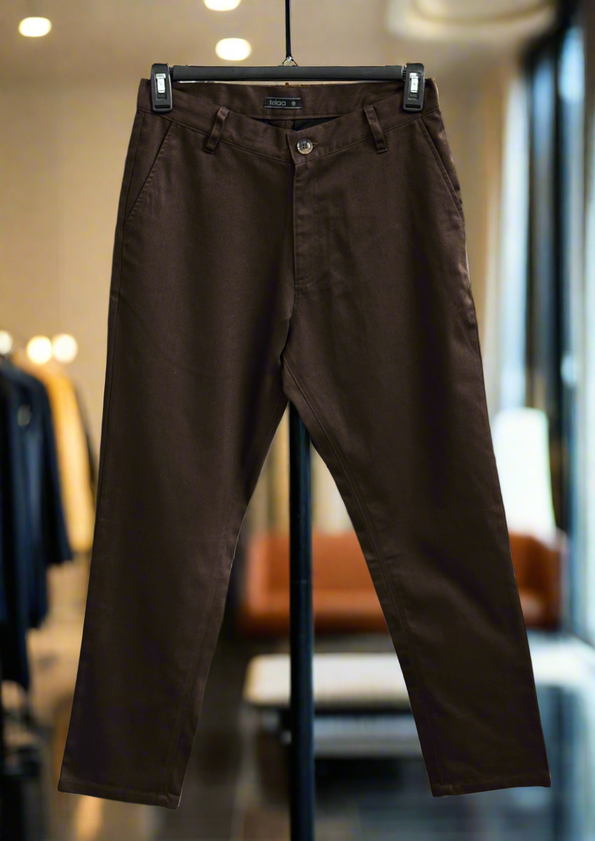 Straight Cut Chinos| Coffee