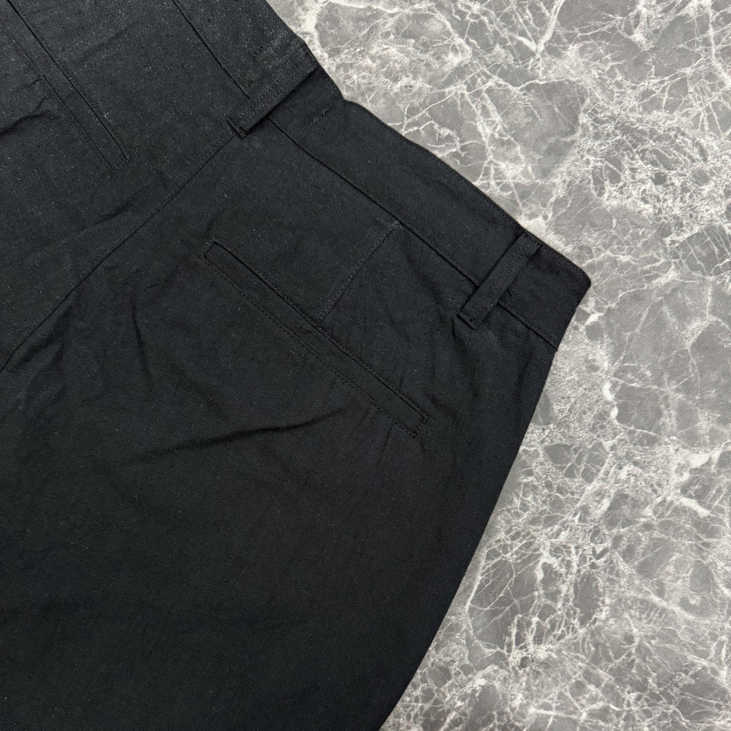 Soft Structure Pants | Noir