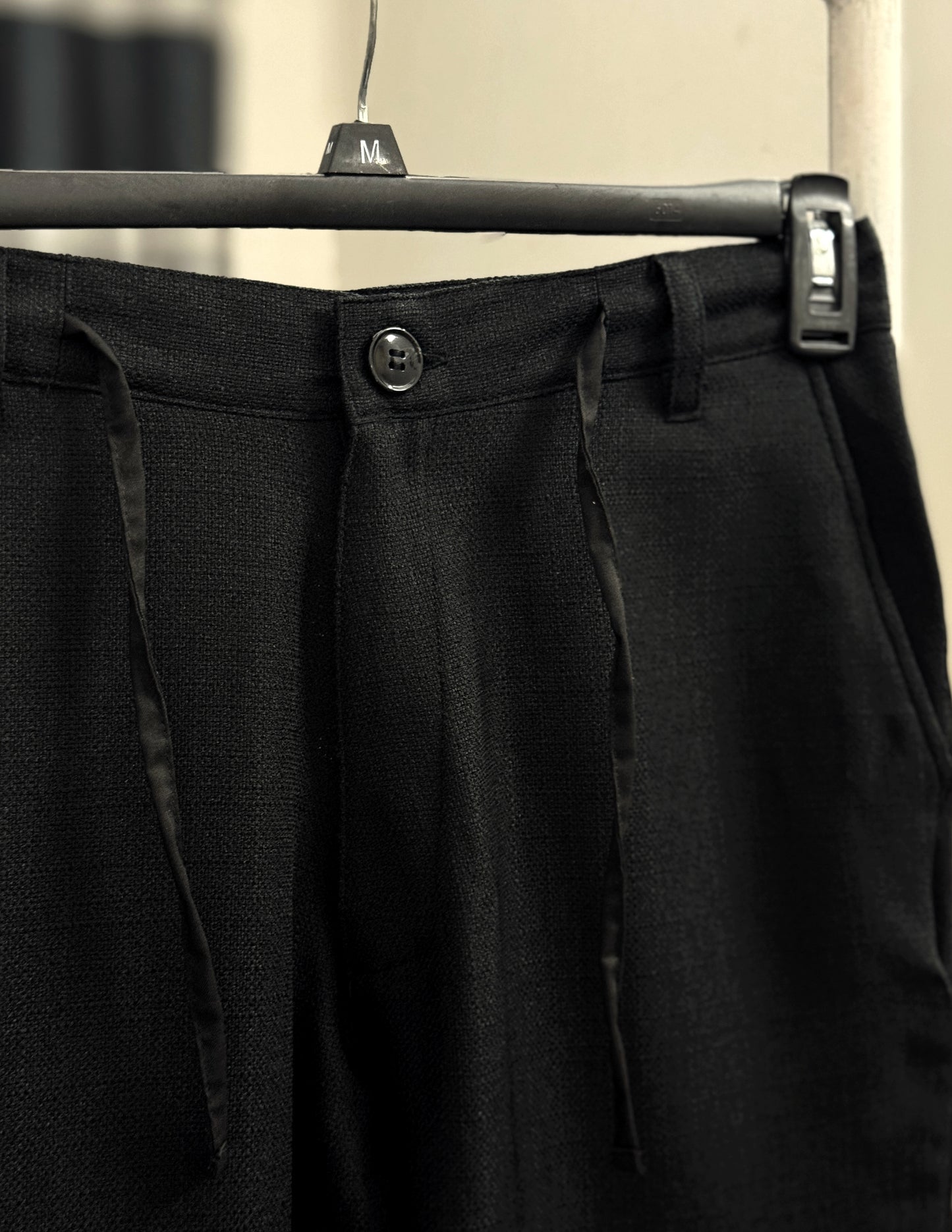 Soft Structure Pants | Noir