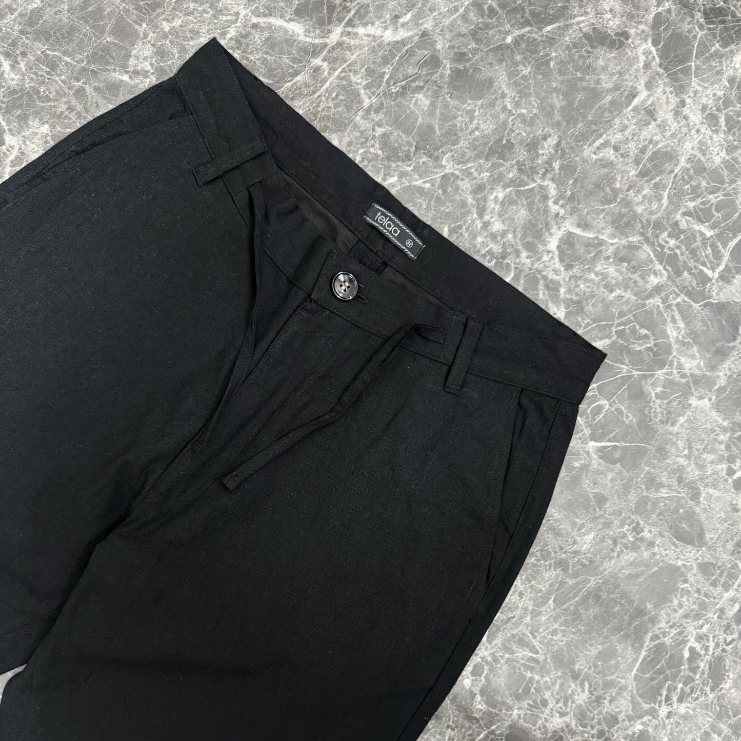 Soft Structure Pants | Noir