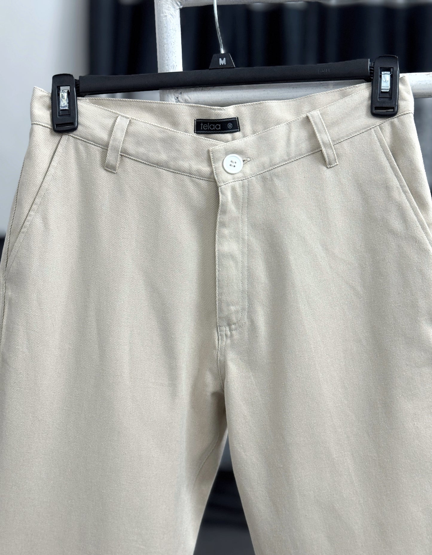 Straight Cut Chinos| Offwhite