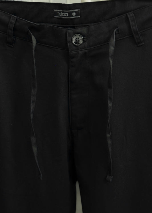 Straight Cut Chinos | Noir