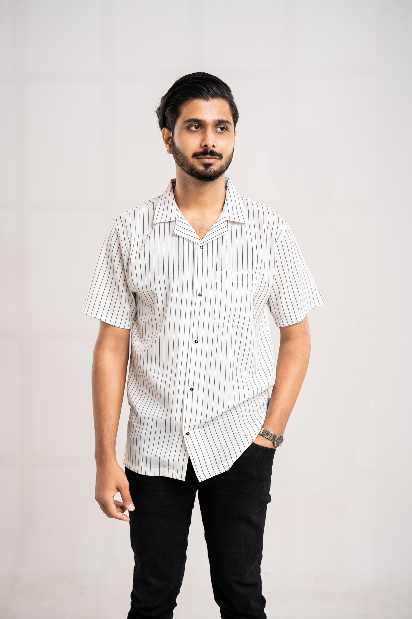 Half Sleeve Cuban Shirt | Dapper