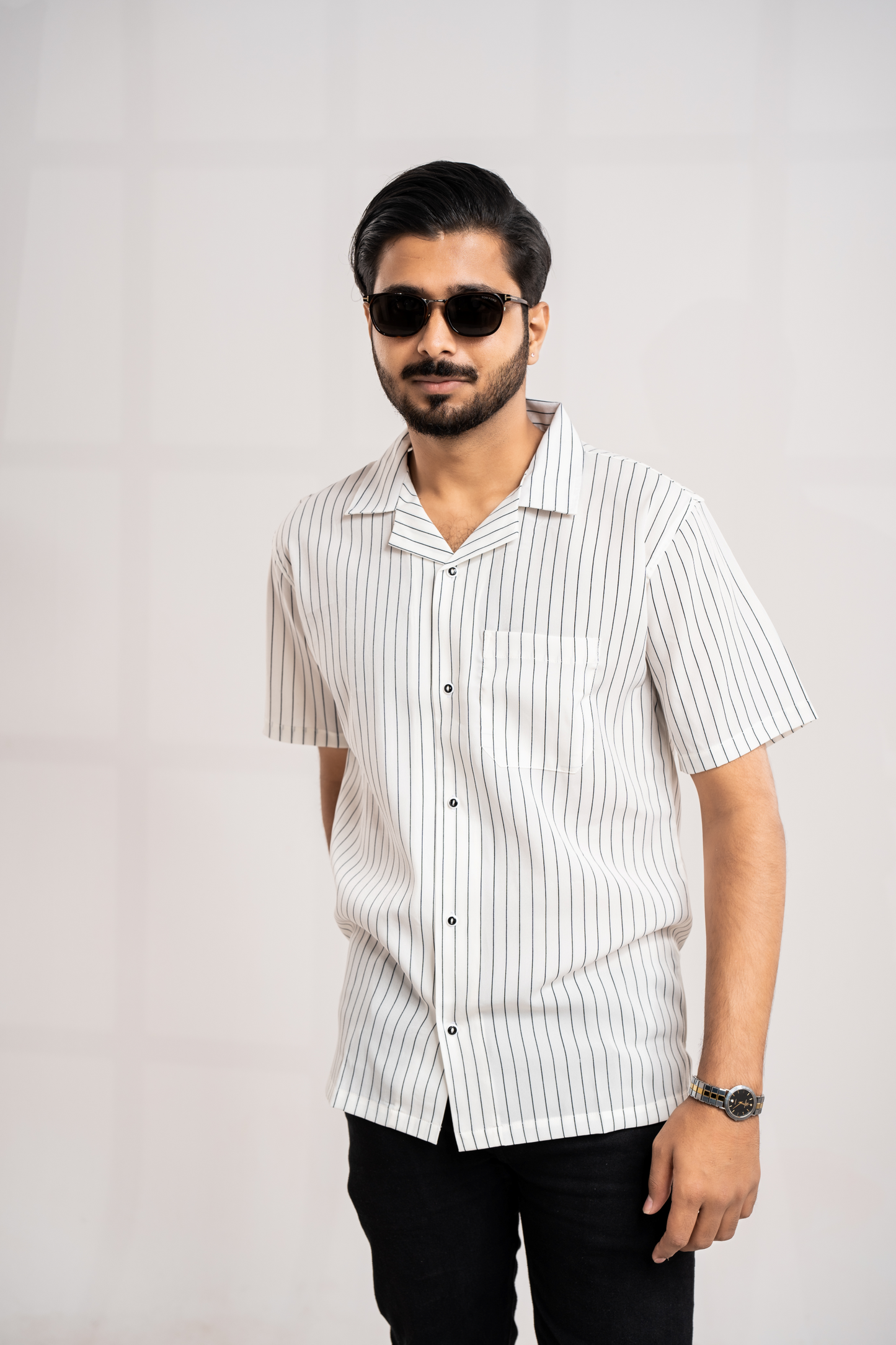 Half Sleeve Cuban Shirt | Dapper