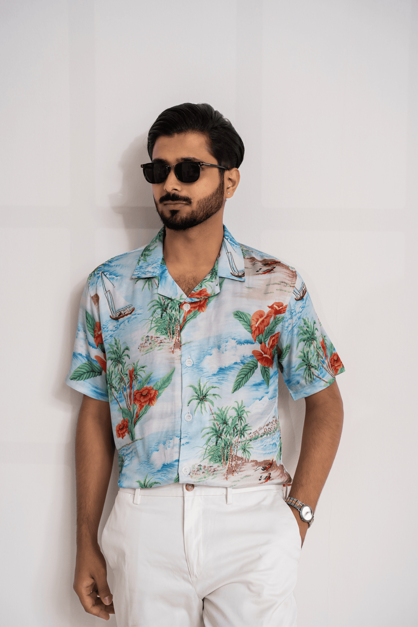 Half Sleeve Cuban Shirt |Bali - Telaa