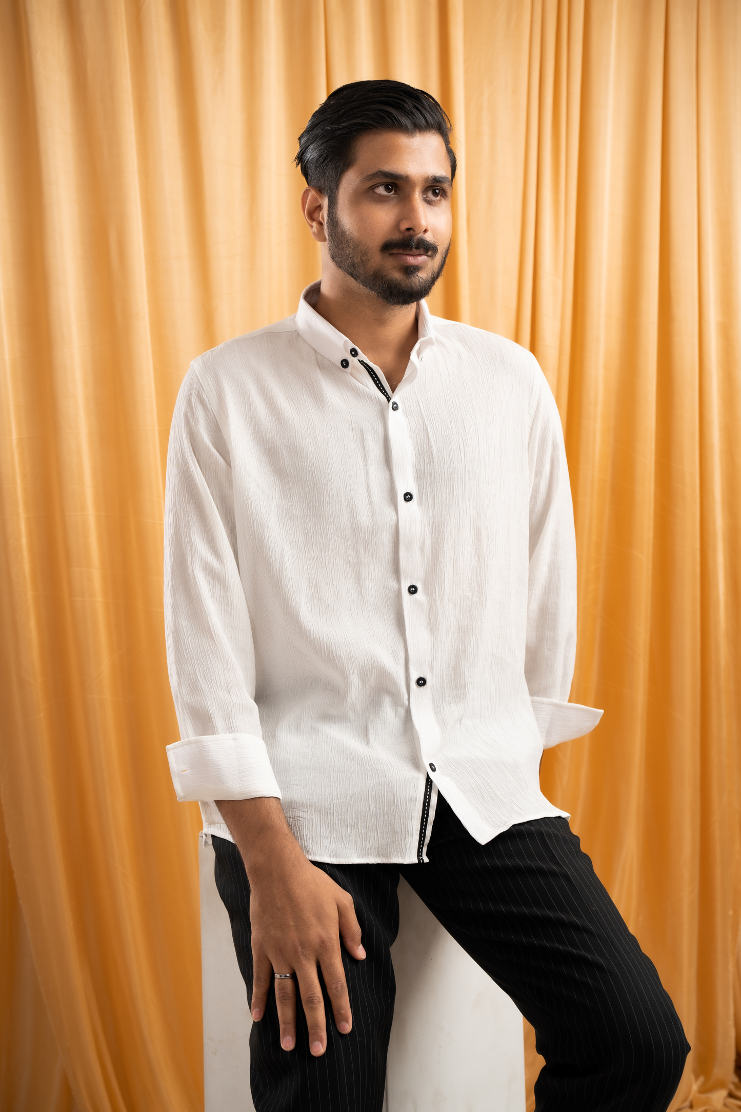 Full Sleeve Shirt | Solid White