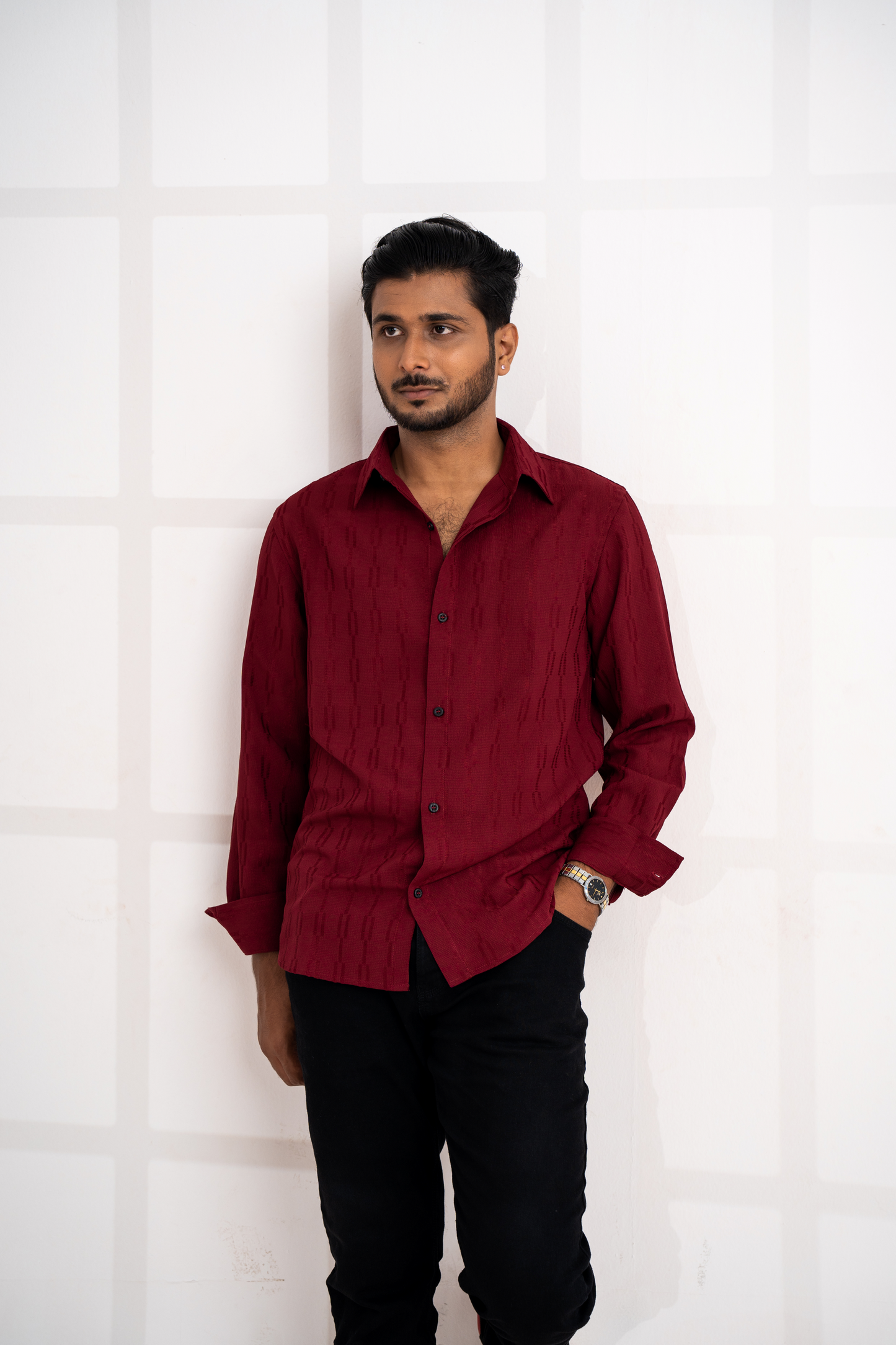 Full Sleeve Shirt | Wine