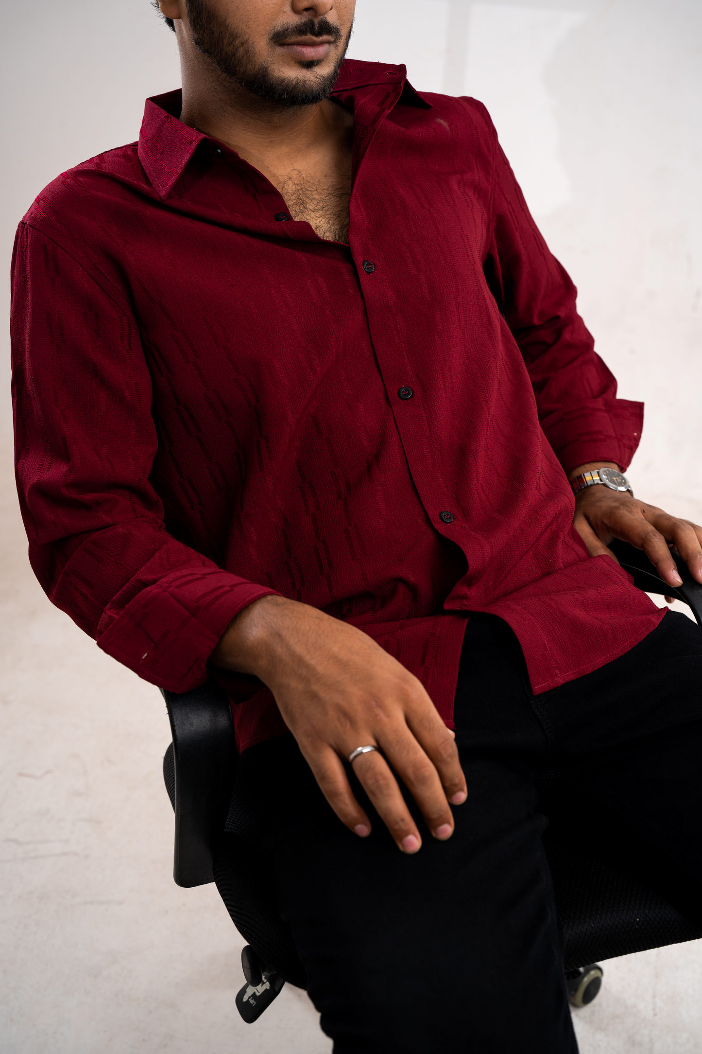 Full Sleeve Shirt | Wine