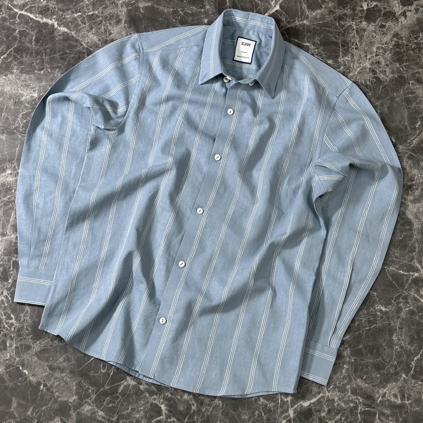 Full Sleeve Shirt | Steel blue