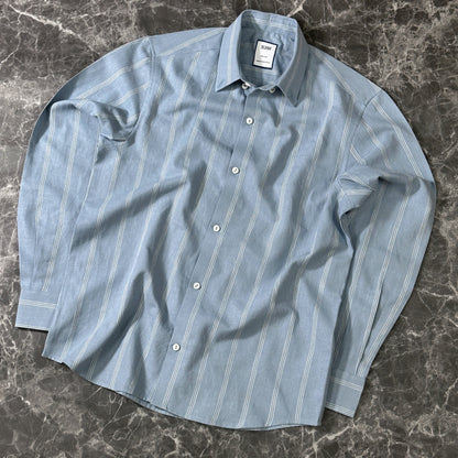 Full Sleeve Shirt | Steel blue