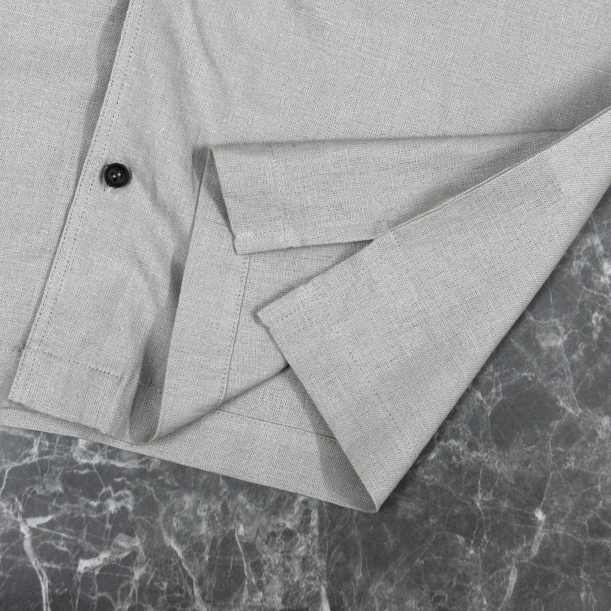 Half Sleeve Cuban Shirt | Graphite - Telaa