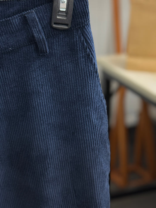 Corduroy Pants | Navy Blue