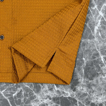 Half Sleeve Cuban Shirt | Brown