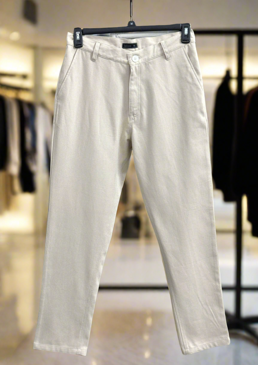 Straight Cut Chinos| Offwhite