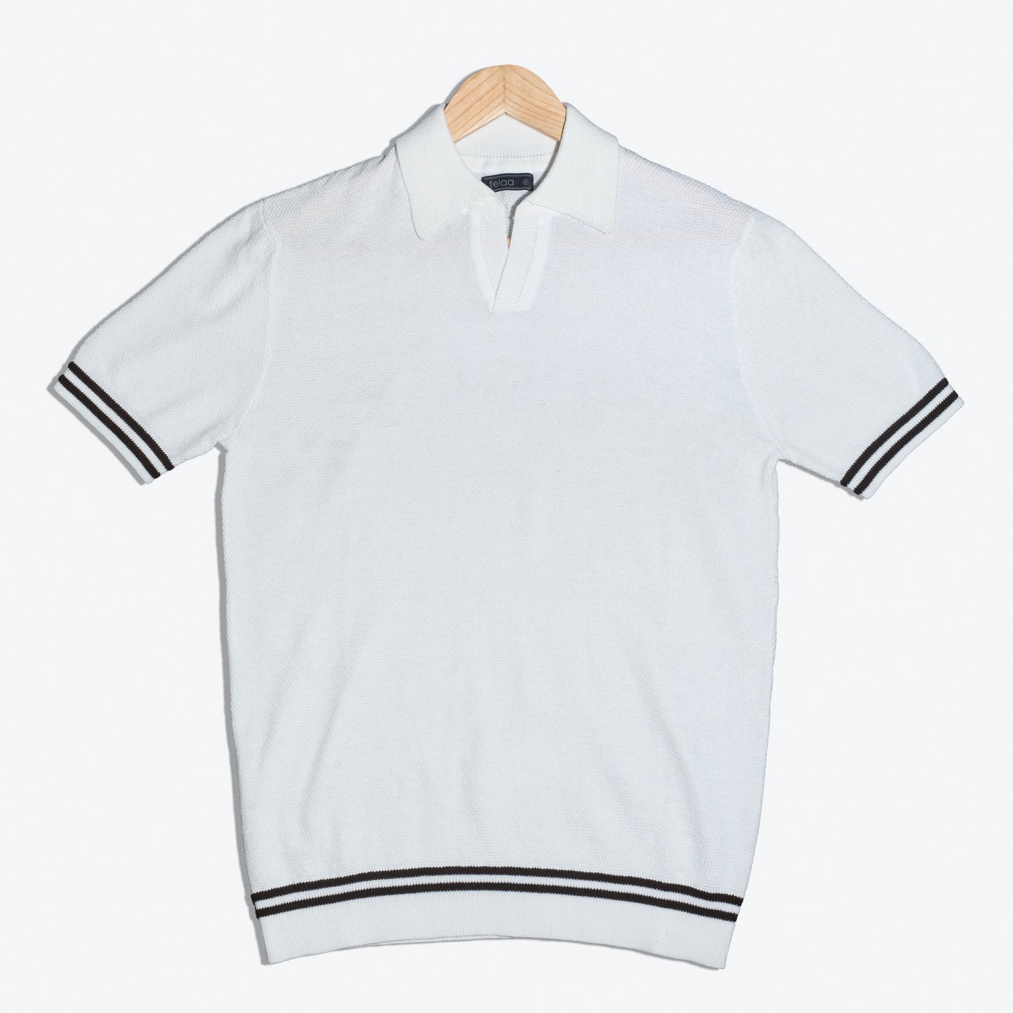 Knit Polo Ivory