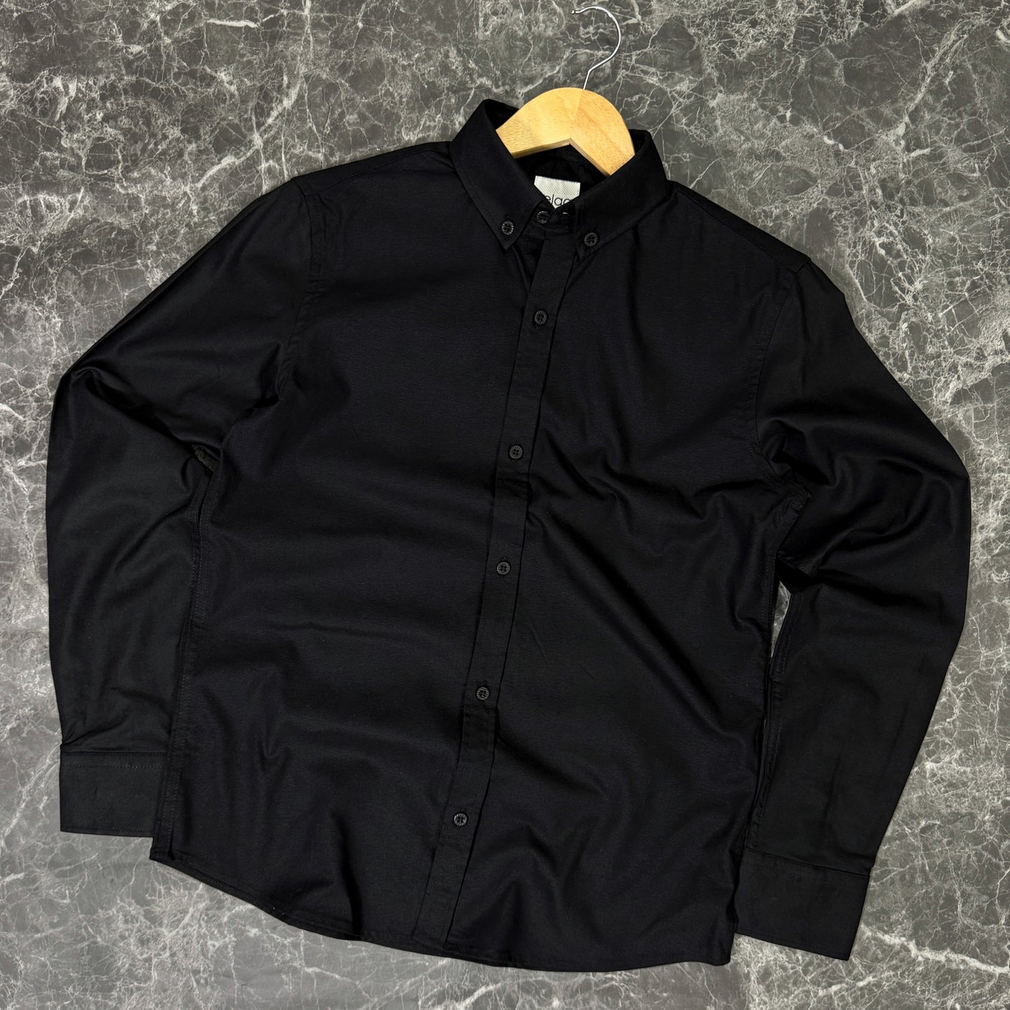 Full Sleeve Oxford Shirt | Black