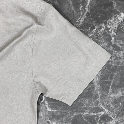 Half Sleeve Cuban Shirt | Graphite - Telaa