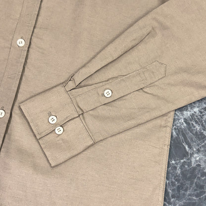 Full Sleeve Oxford Shirt | Brown