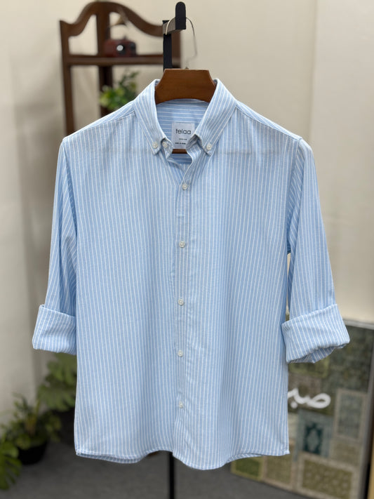 Full Sleeve Shirt | Sky Stripe