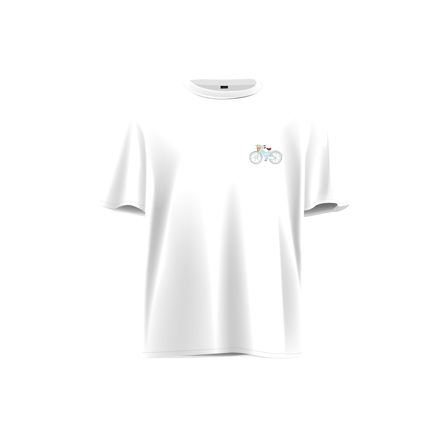Embroidered Drop Shoulder T-Shirt | Bloom Ride