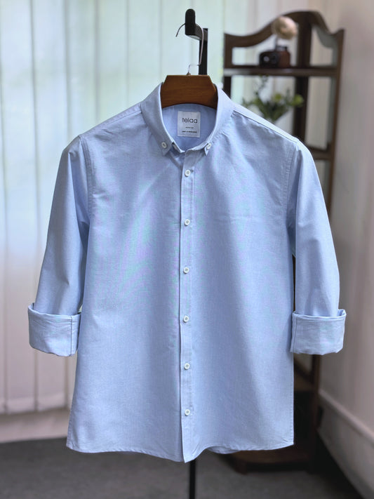 Full Sleeve Oxford Shirt | Skyblue