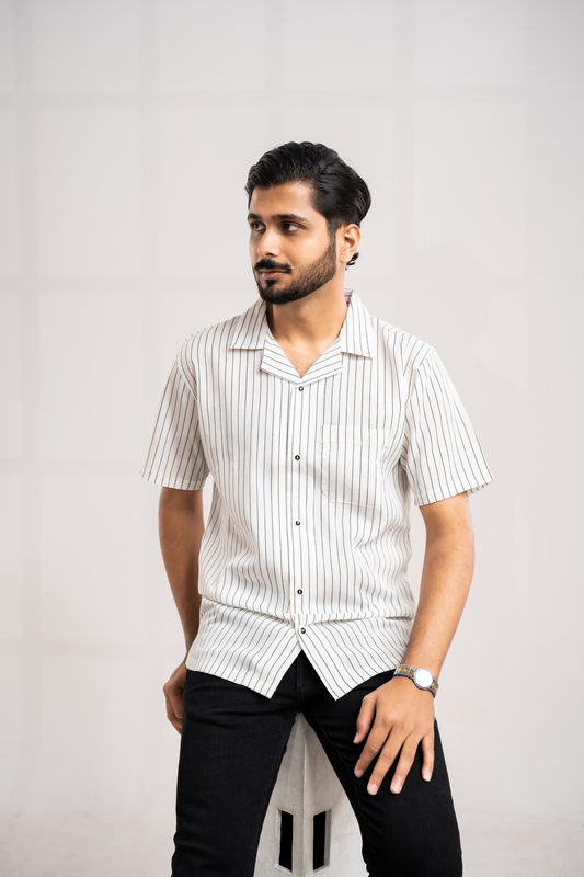 Half Sleeve Cuban Shirt | Dapper