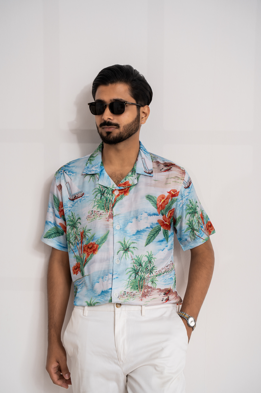 Half Sleeve Cuban Shirt |Bali