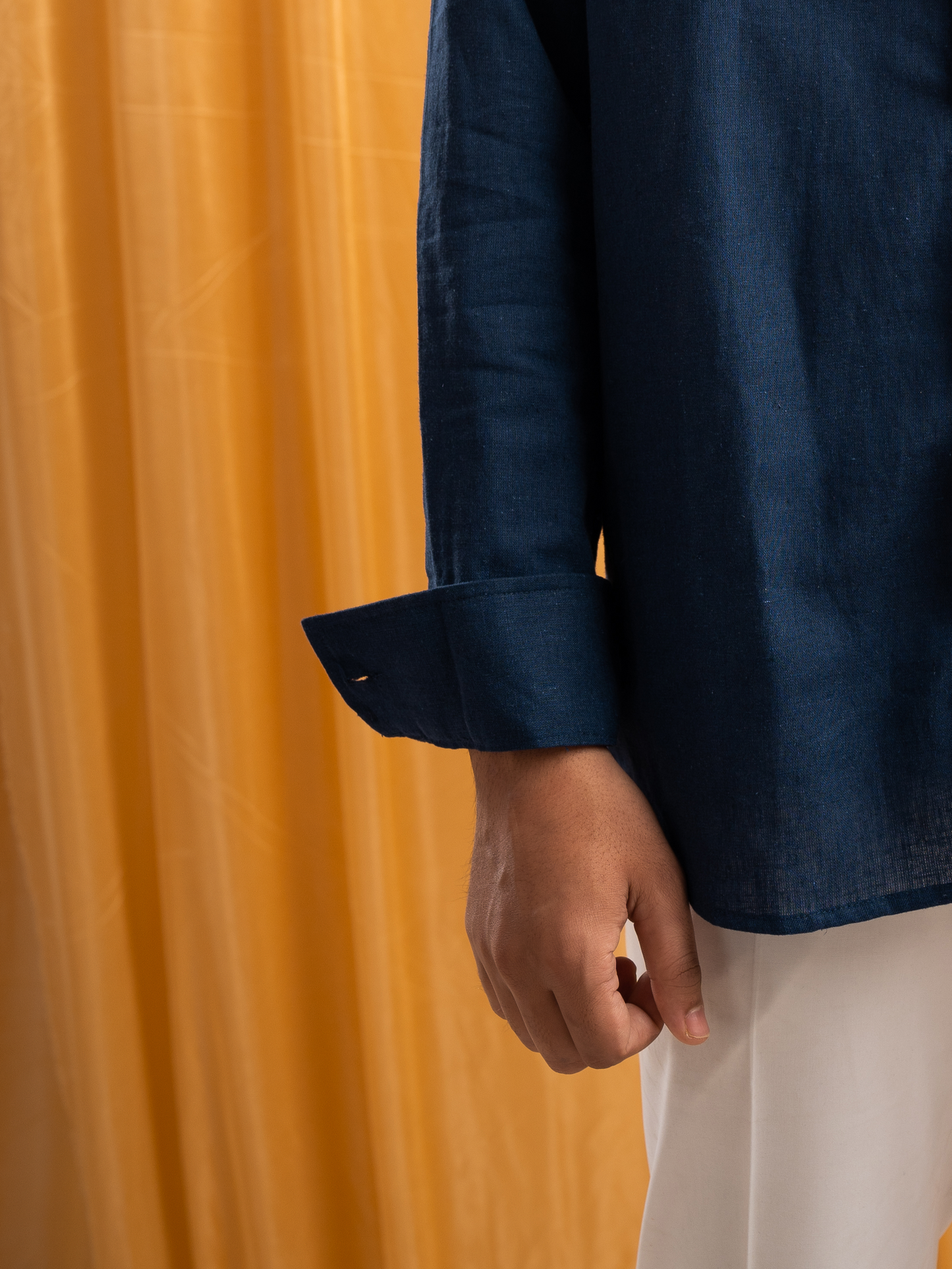 Full Sleeve Shirt | Solid Navy