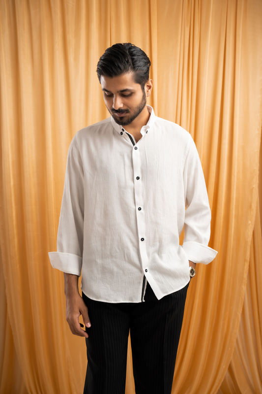 Full Sleeve Shirt | Solid White