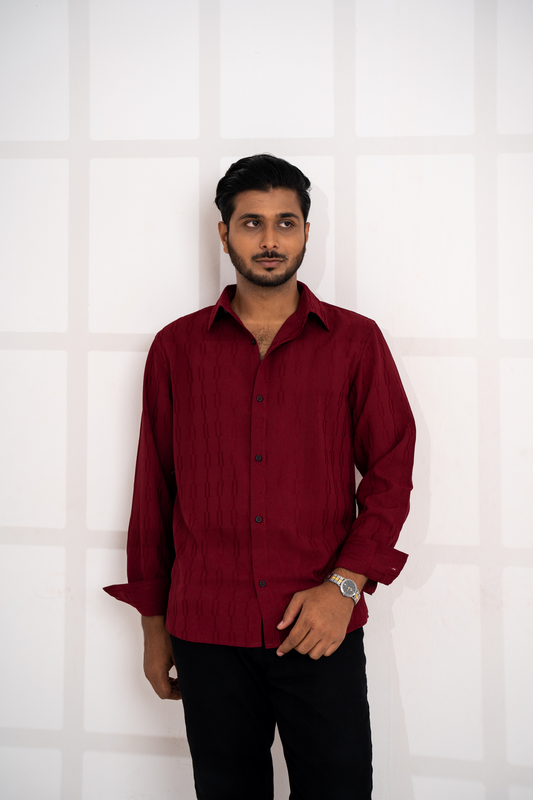 Full Sleeve Shirt | Wine
