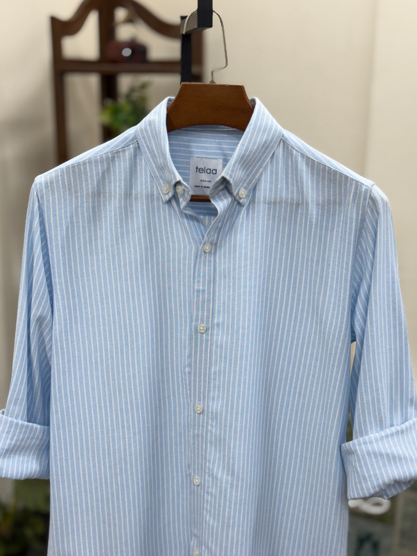Full Sleeve Shirt | Sky Stripe