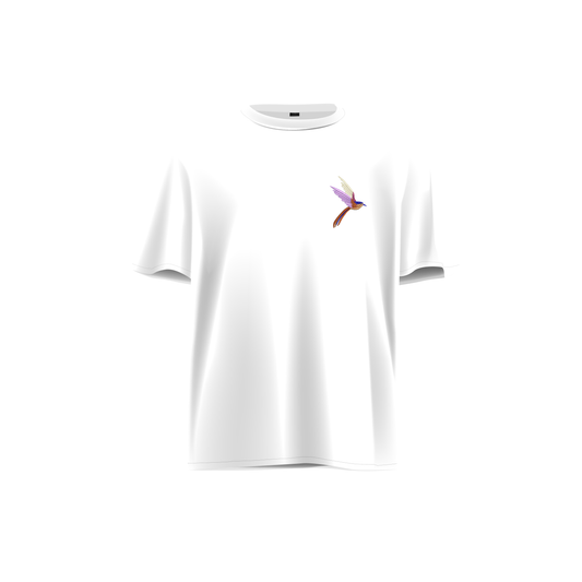Embroidered Drop Shoulder T-Shirt | Free Flight
