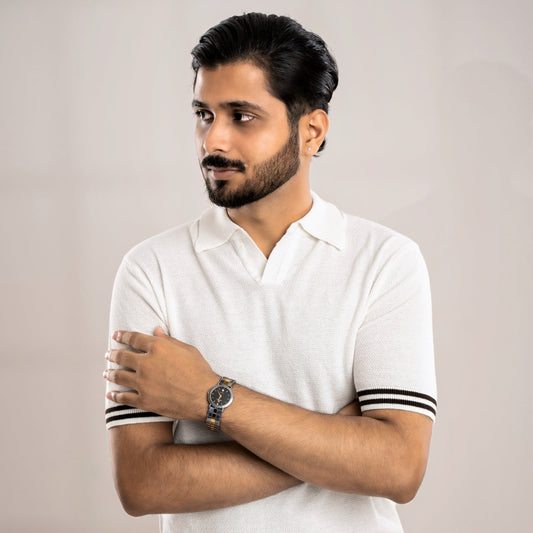 Knit Polo Ivory